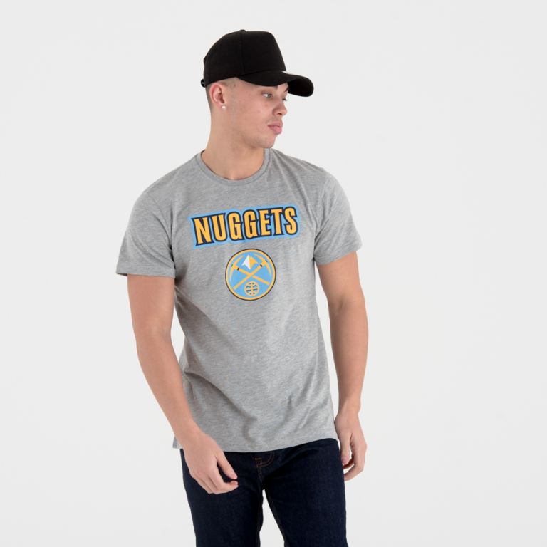 Ropa New Era Nba Grises - Denver Nuggets Team Logo 86201SKCE